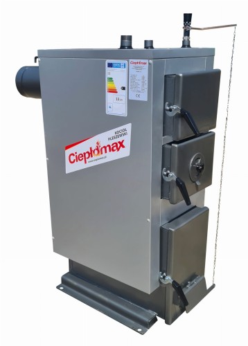Kocioł piec oc na drewno i węgiel Feniks Uni atest 5 klasa i Ecodesign moc 10kw 13kw 18kw 24kw Kotły Pleszew Ciepłomax szary.jpg