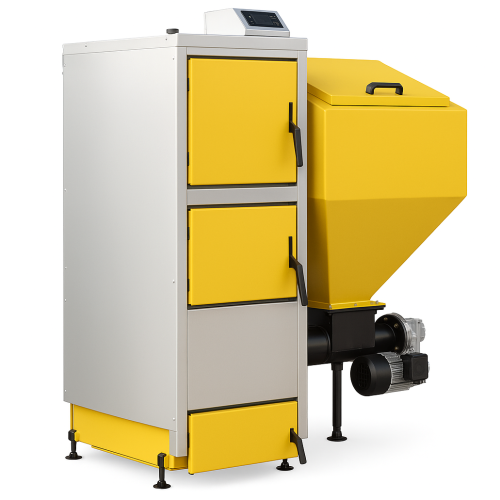 Kocioł z podajnikiem na ekogroszek KG Pleszew Ciepłomax Żółty 5 klasa i Ecodesign (2) — kopia.png