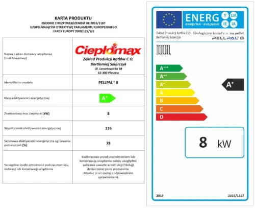 Pellpal 8kW Pellet karta produktu i etykieta jpg.jpg